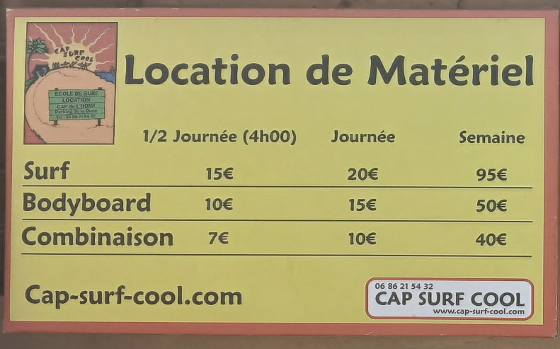 Cap surf cool, école de surf, Lit et Mixe, Cap de l'Homy